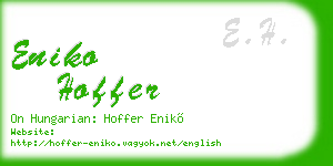 eniko hoffer business card
